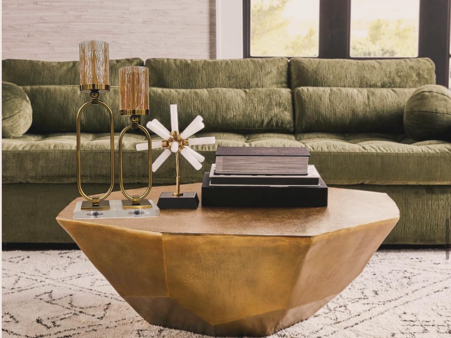 KANDELAAR | GLAS | GOUD ZH01 Big