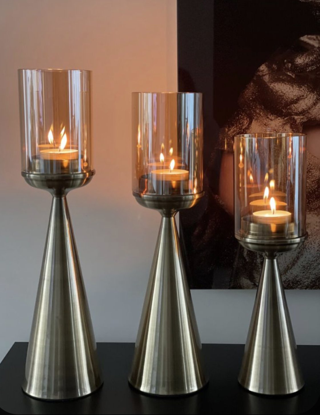 KANDELAAR | GLAS | GOUD 10044 small