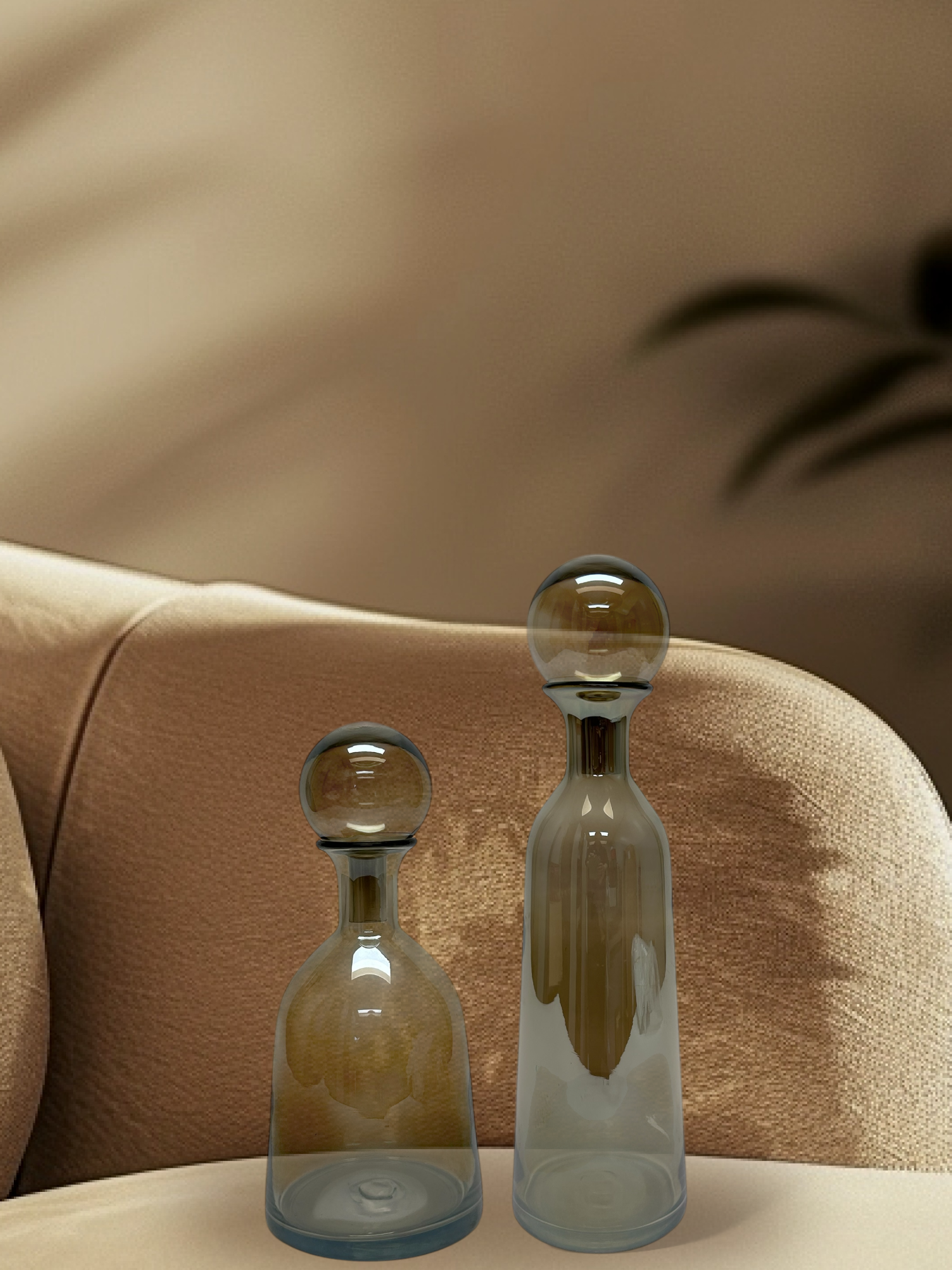 Amber glass bottles 12025 B middel