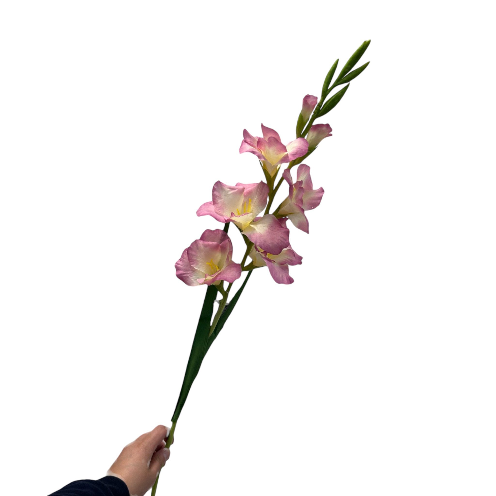Geurende gladiolen | Zijden kunstbloem | Lengte 91cm 1pcs Purple