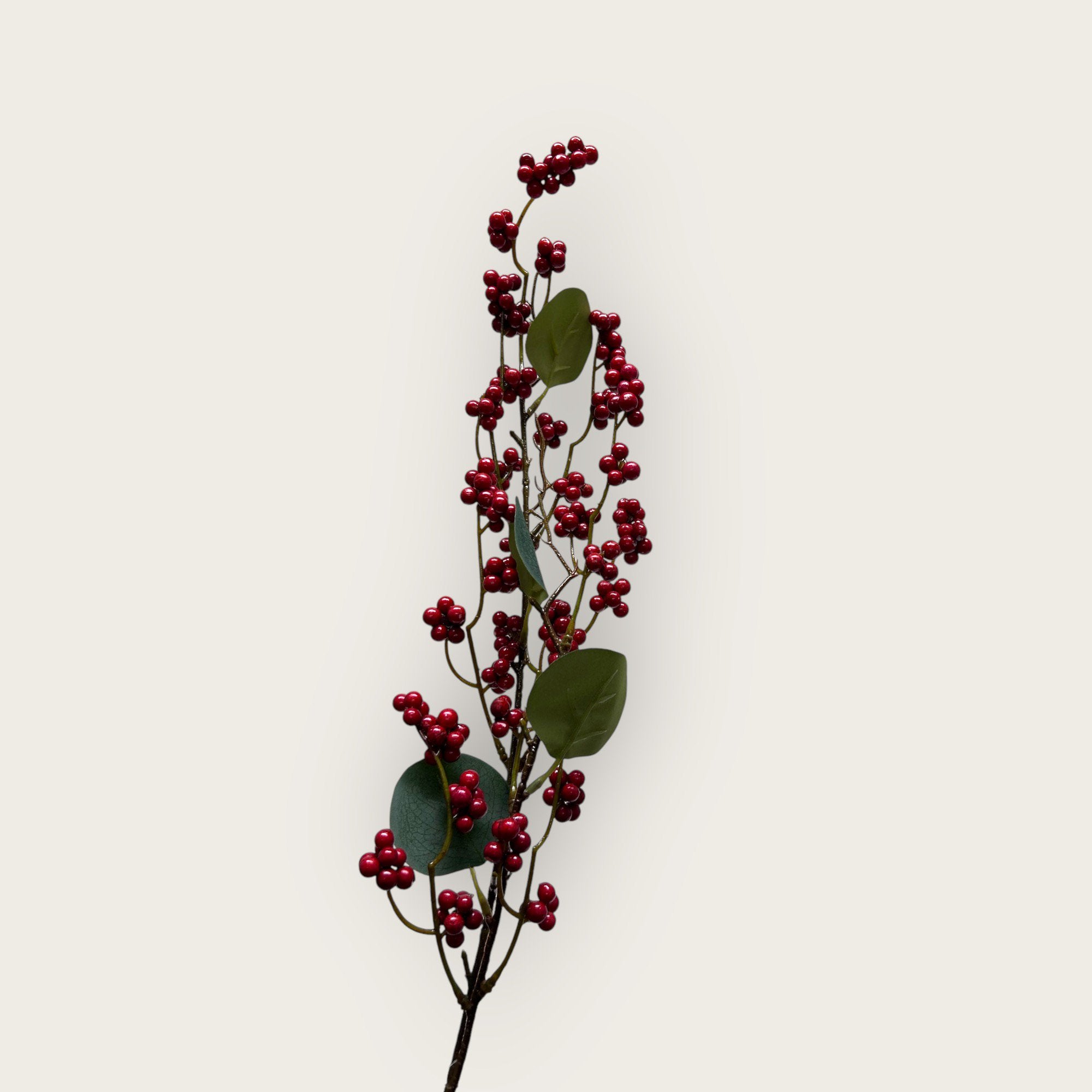 Rode Vrucht | Zijden kunstbloem | Lengte 83cm 1pcs