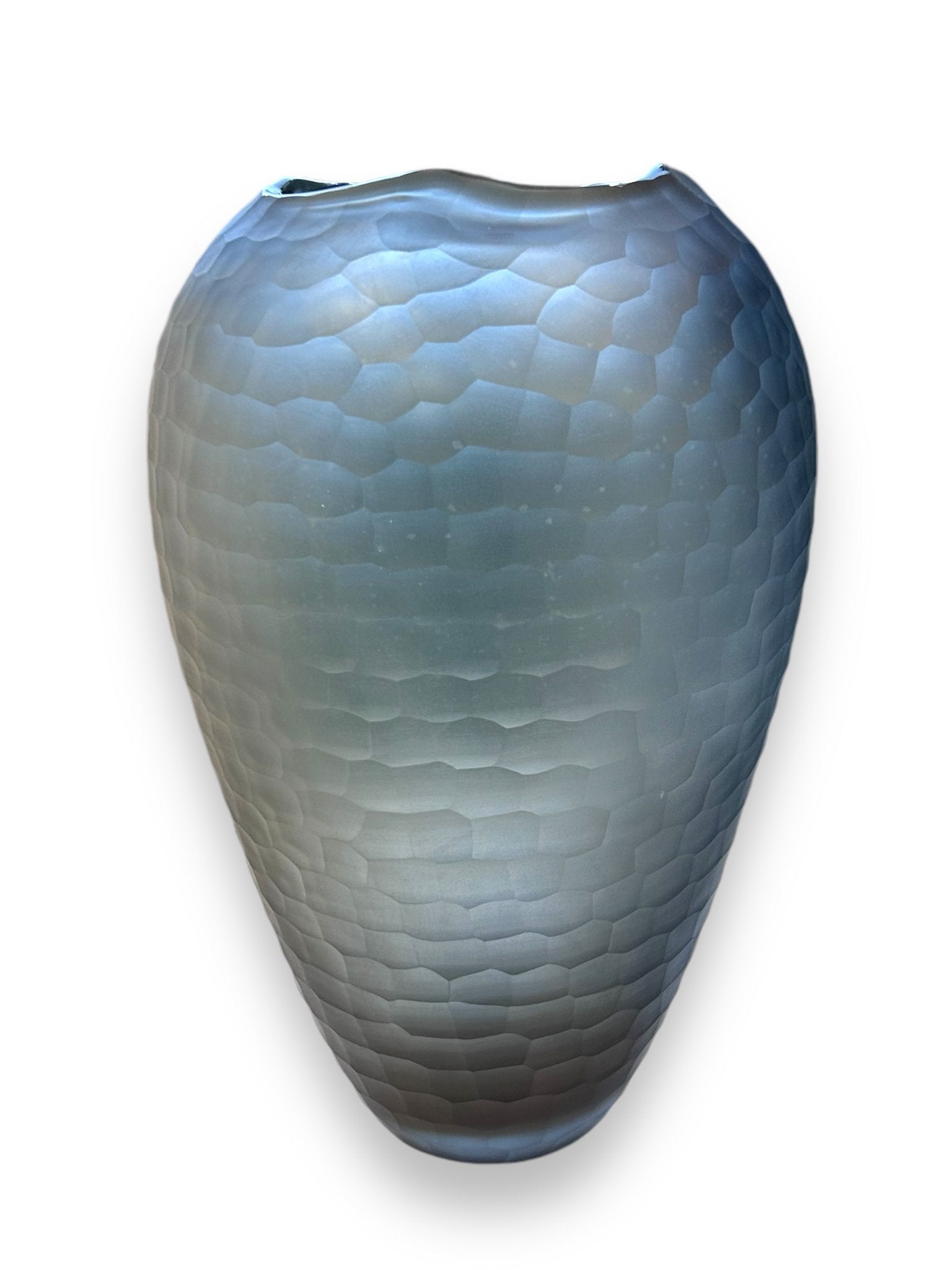 Large Smoked Gray Vase(fish scale)