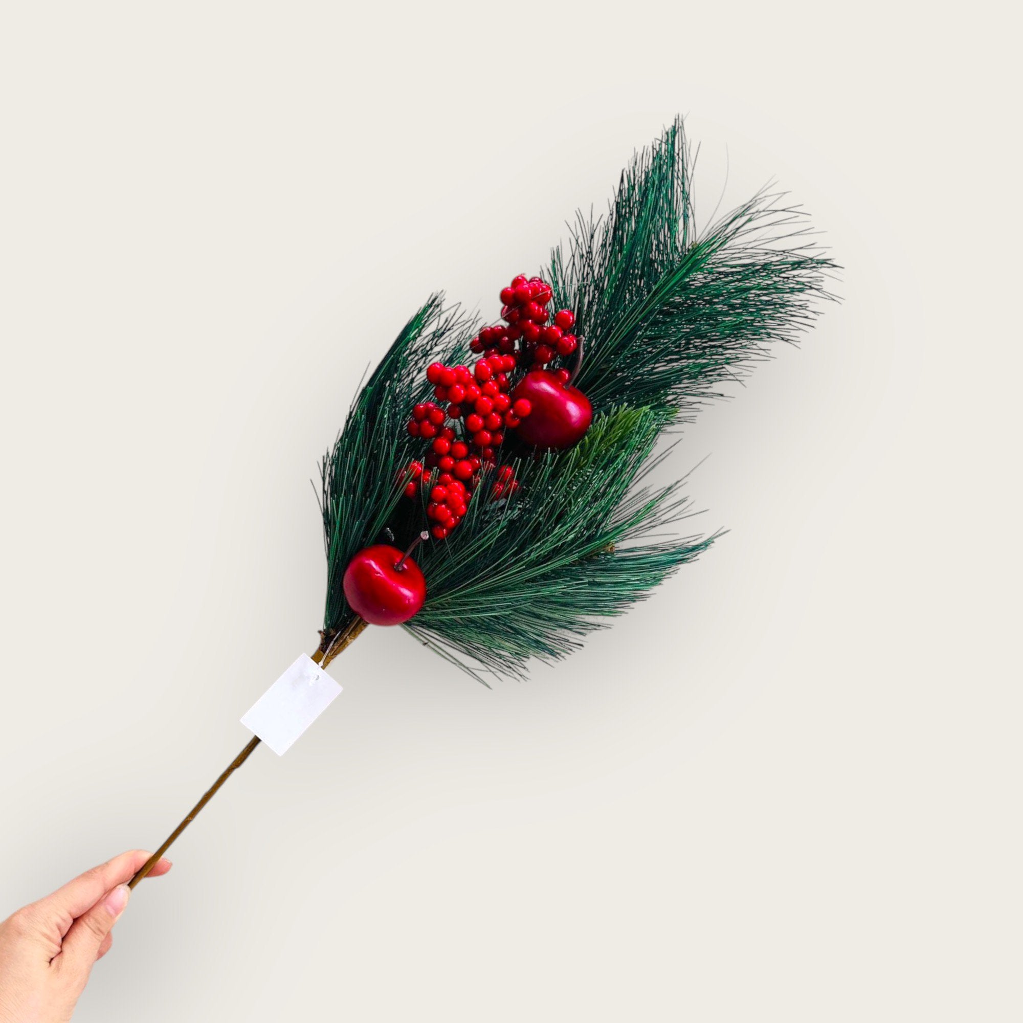 Kerstbloemcombinatie | Zijden kunstbloem | Lengte 61cm 1pcs