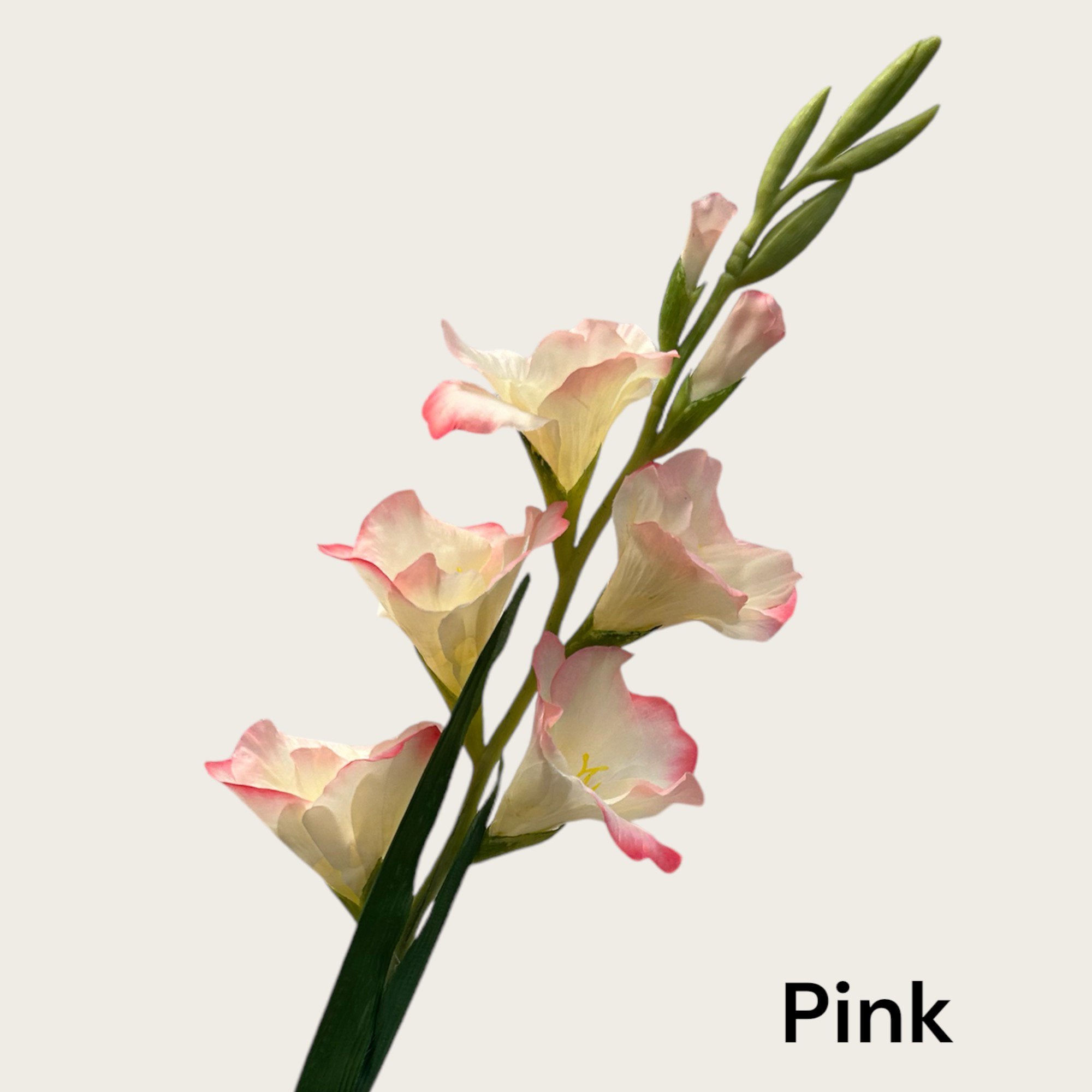 Geurende gladiolen | Zijden kunstbloem | Lengte 91cm 1pcs Pink