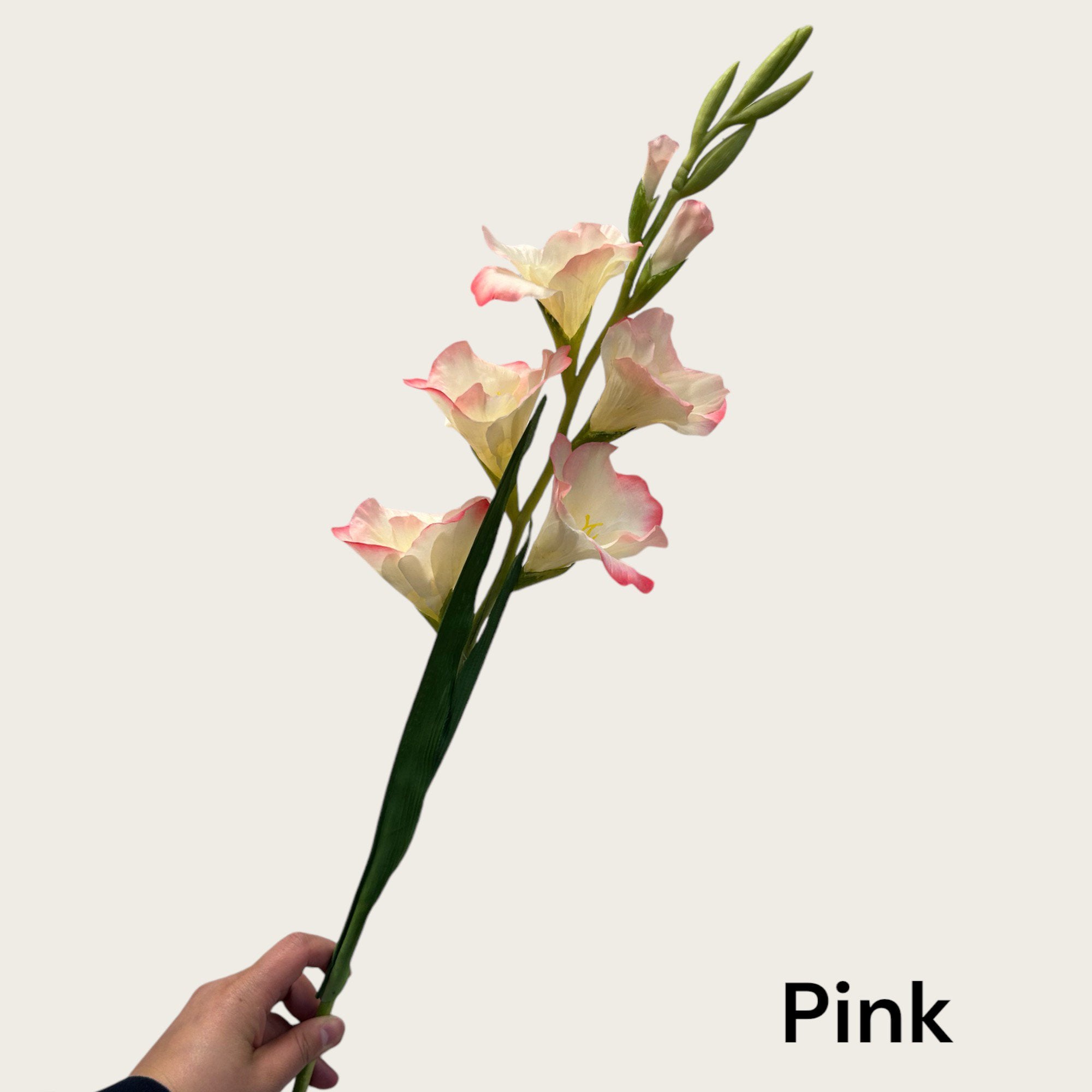 Geurende gladiolen | Zijden kunstbloem | Lengte 91cm 1pcs Pink