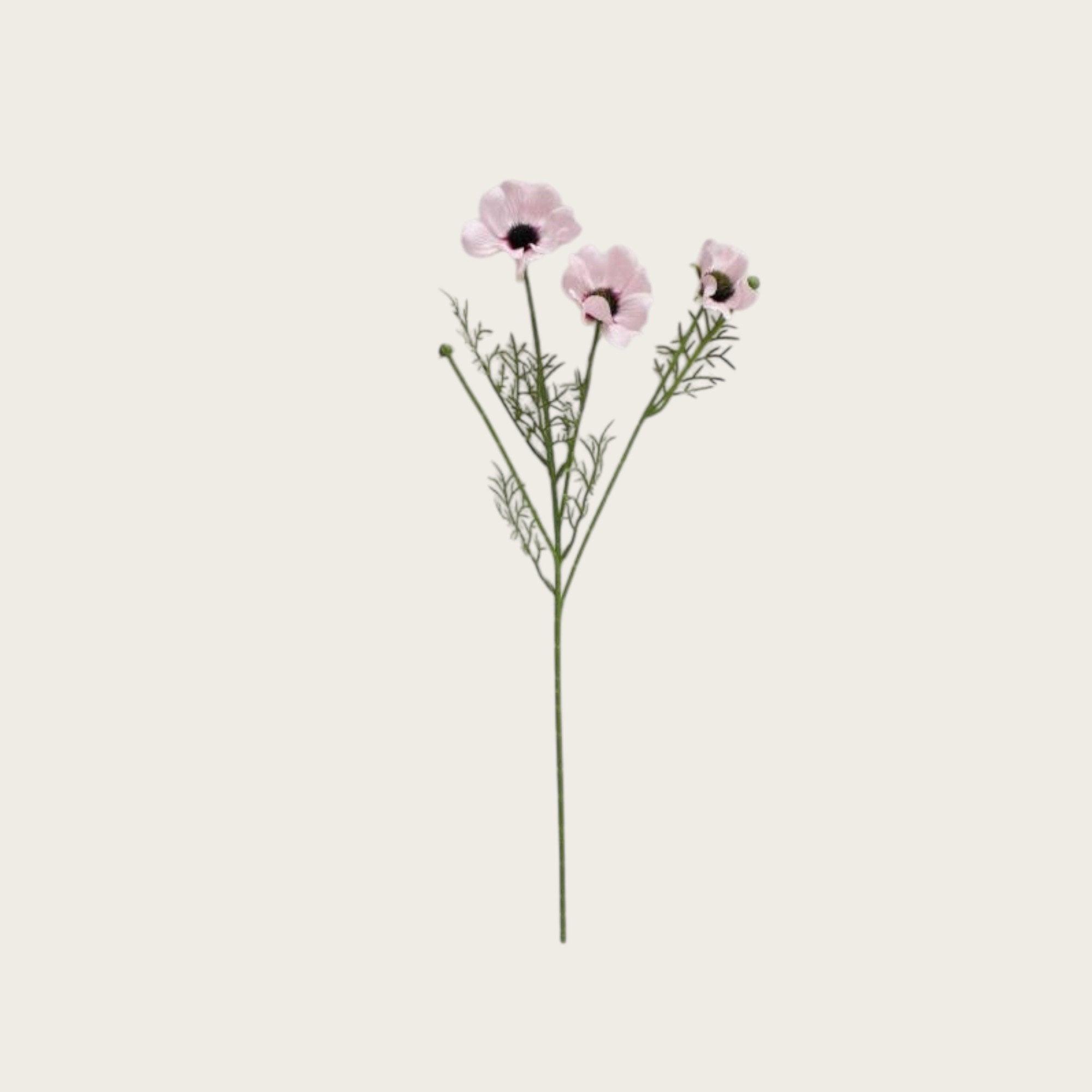 3D real touch chrysanthemum pink | Zijden kunstbloem | Lengte 52cm 1pcs