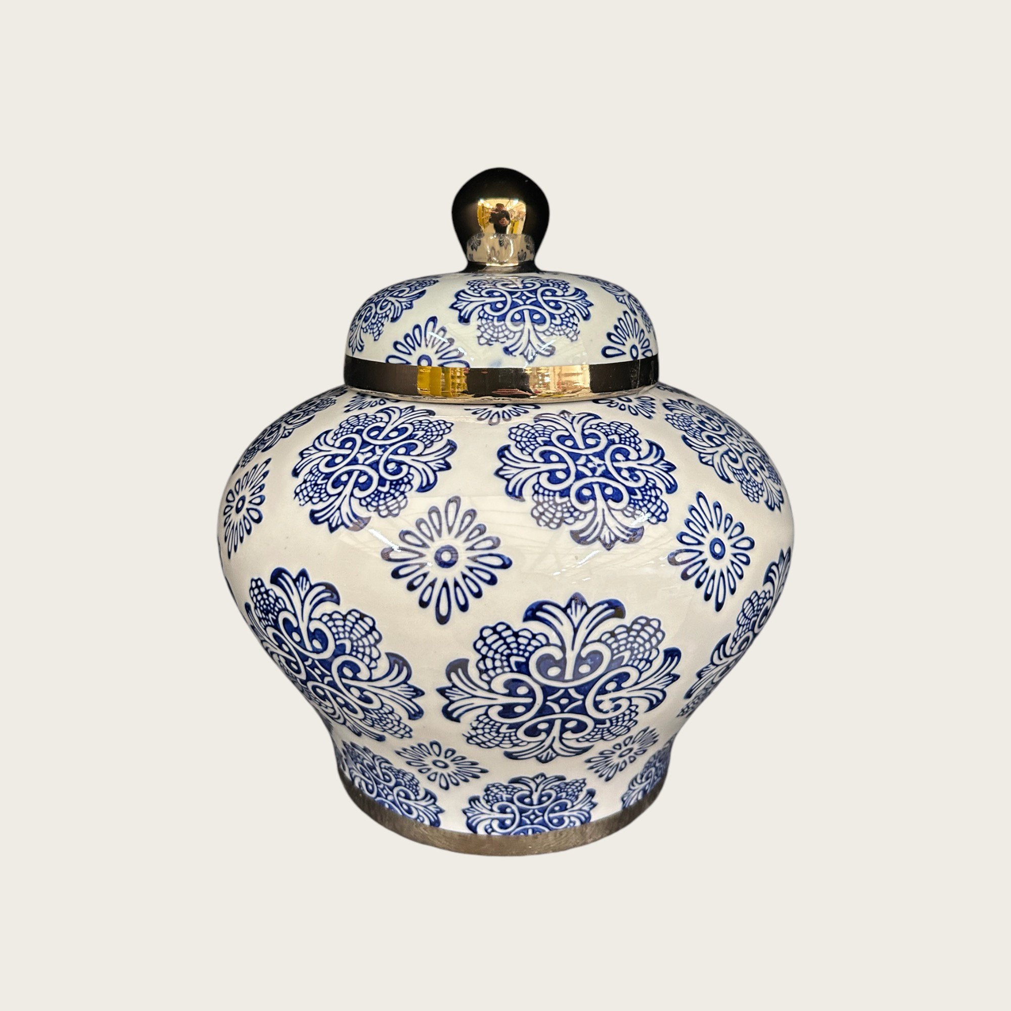 Blue and White Porcelain Flower Jar(For Kitchen Home)