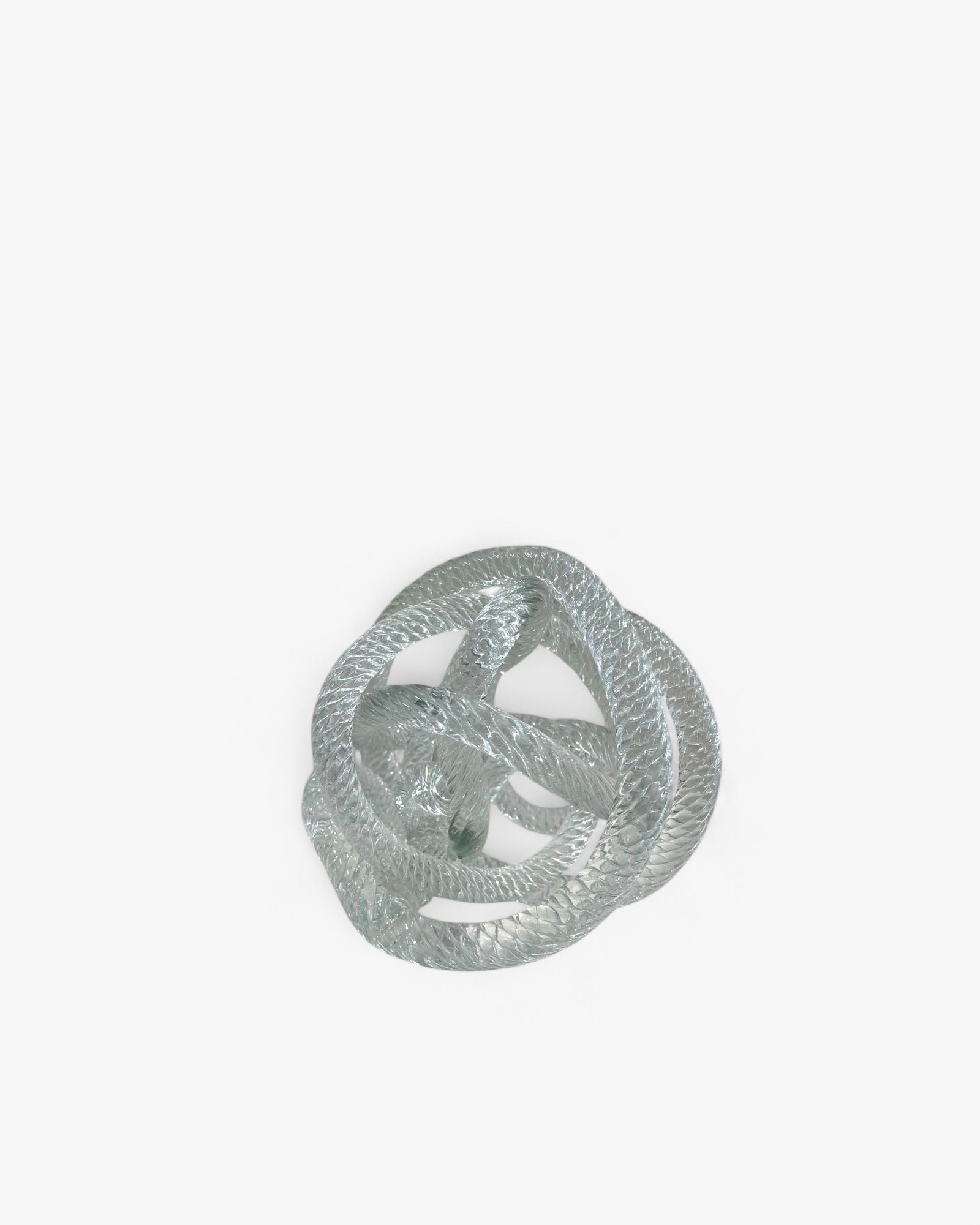 Medium knotted glass sculpture (M )Diameter:15cm