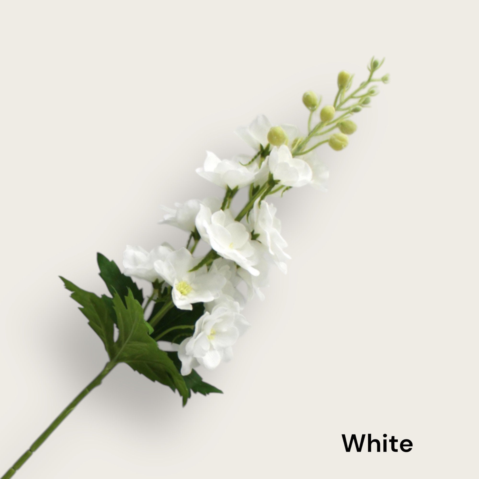 Ridderspoor White| Zijden kunstbloem | Lengte 72cm 1pcs