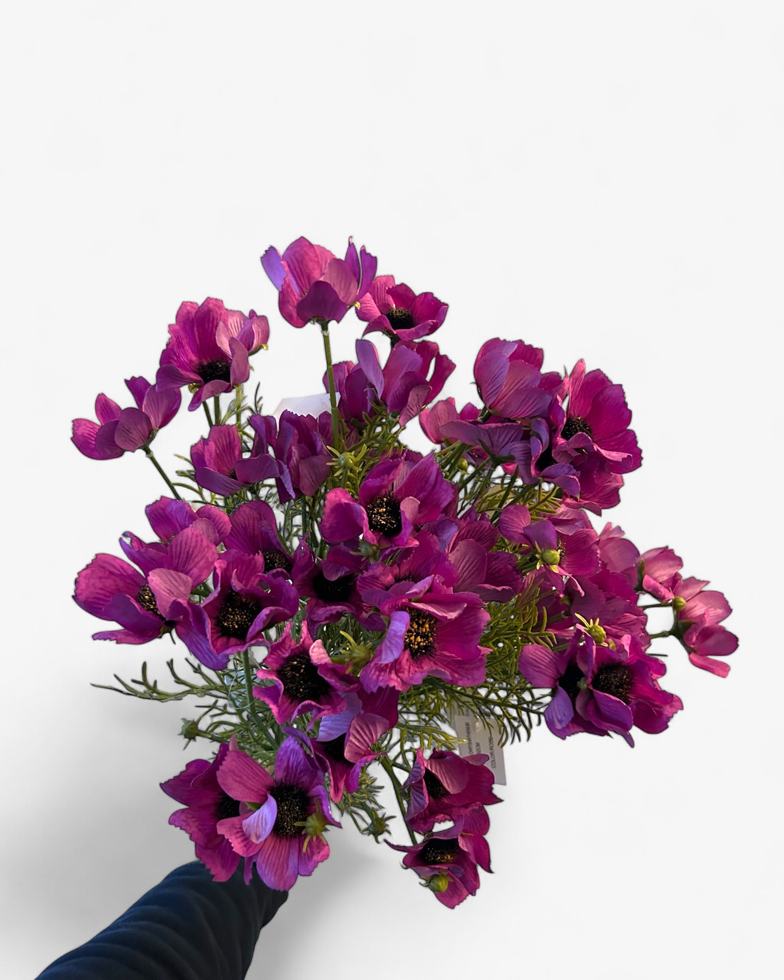 3D real touch chrysanthemum purple | Zijden kunstbloem | Lengte 52cm 1pcs