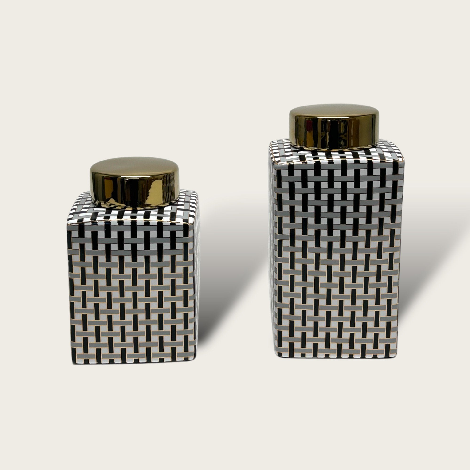 Golden Canister with Lid B style