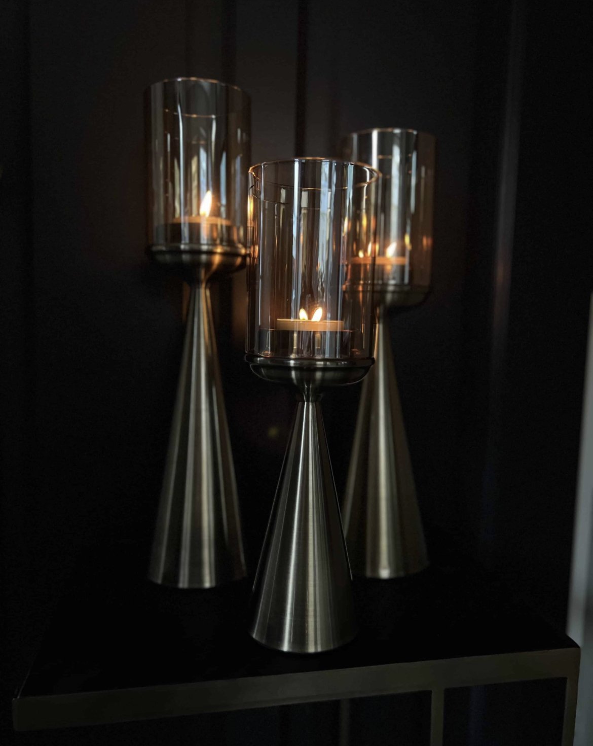 KANDELAAR | GLAS | GOUD 10045 middel