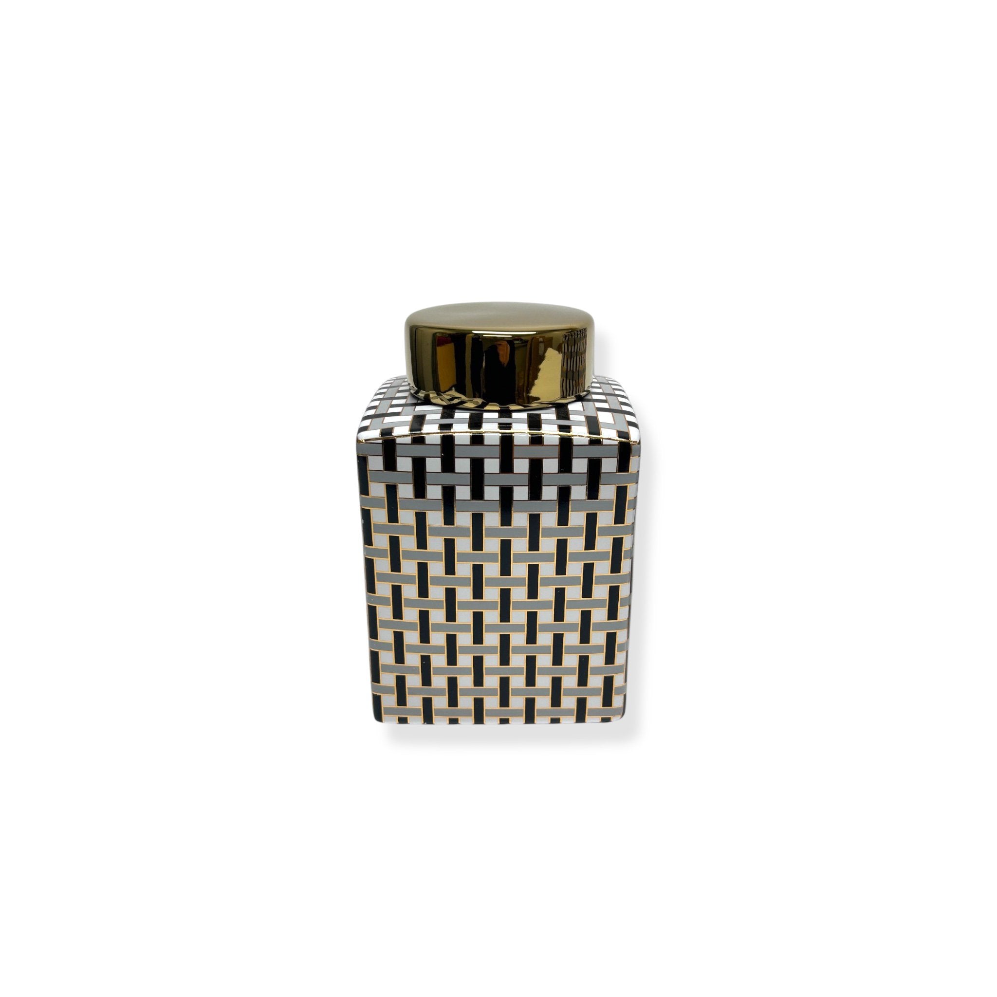 Golden Canister with Lid A style