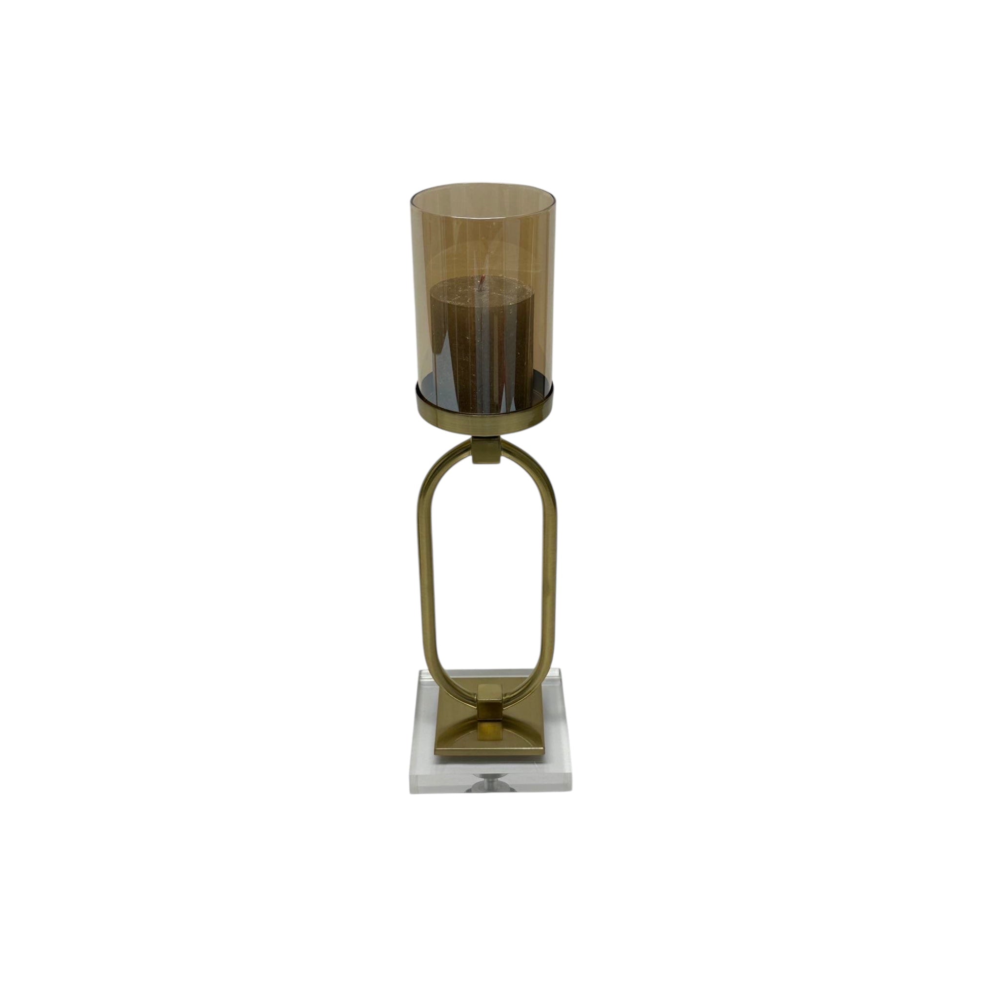 KANDELAAR | GLAS | GOUD ZH02 small