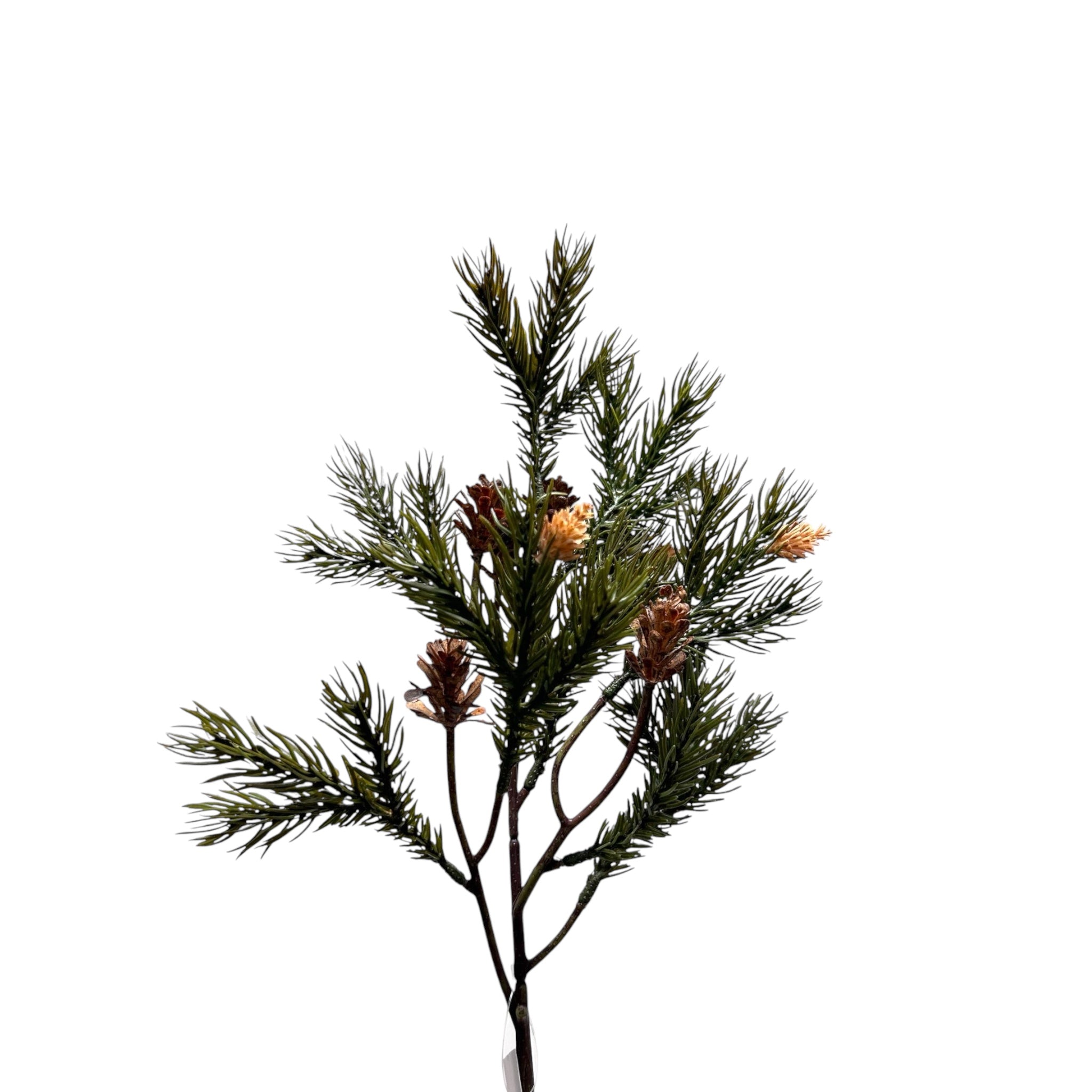 Pine Boomtak  | Zijden kunstbloem | Lengte 49cm  1pcs