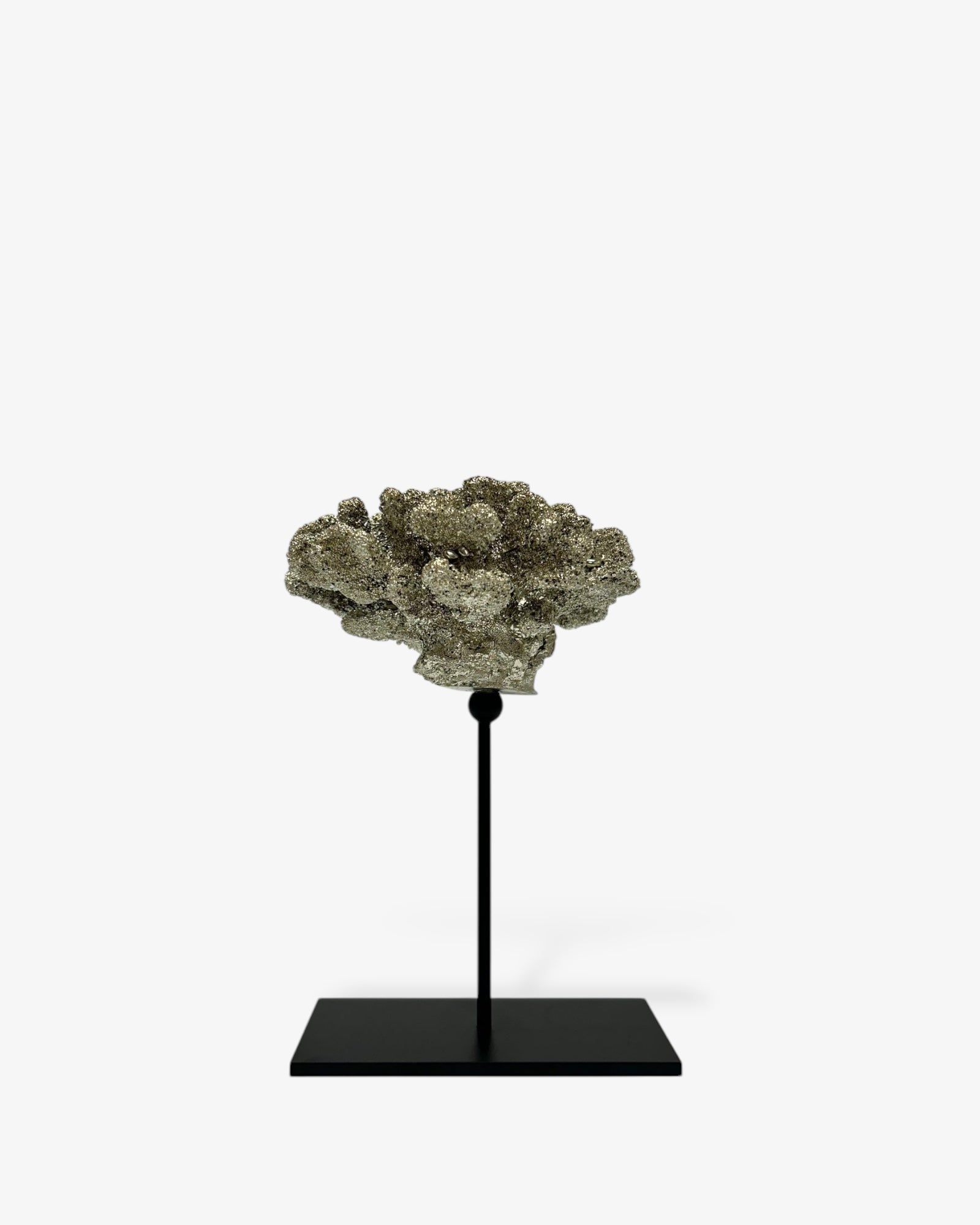 Coral collection with metal stand ( champagnekleur)