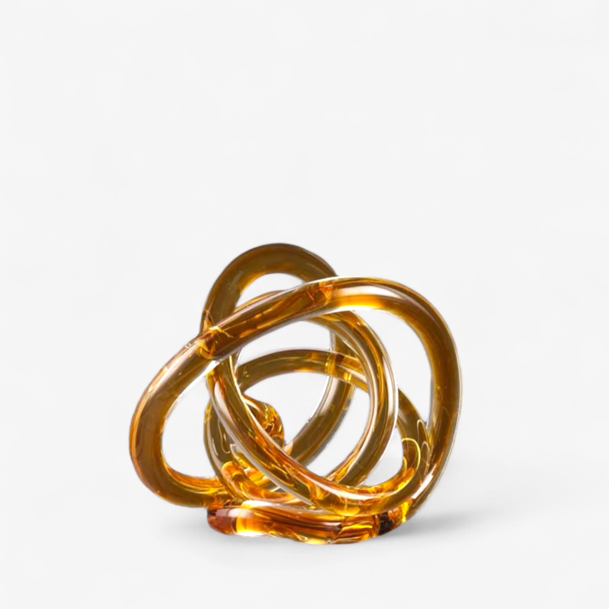 Yellow Glass knot(L ：16cm)