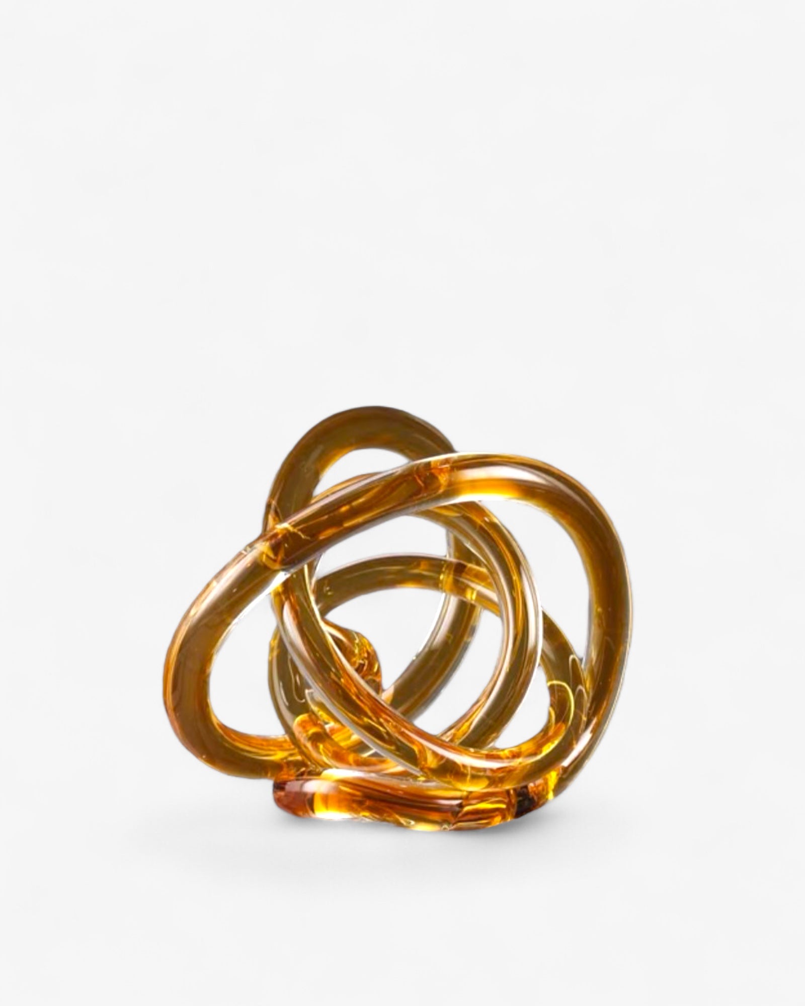 Yellow Glass knot(L ：16cm)