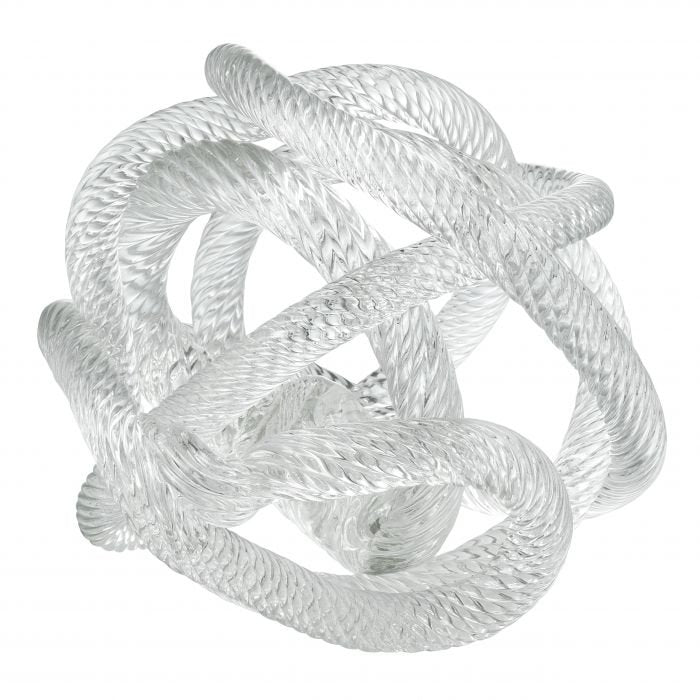 Medium knotted glass sculpture （M )Diameter:15cm