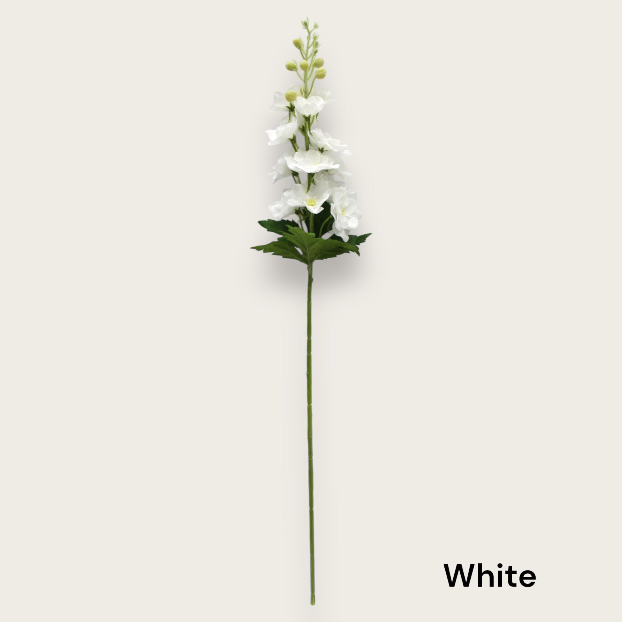 Ridderspoor White| Zijden kunstbloem | Lengte 72cm  1pcs