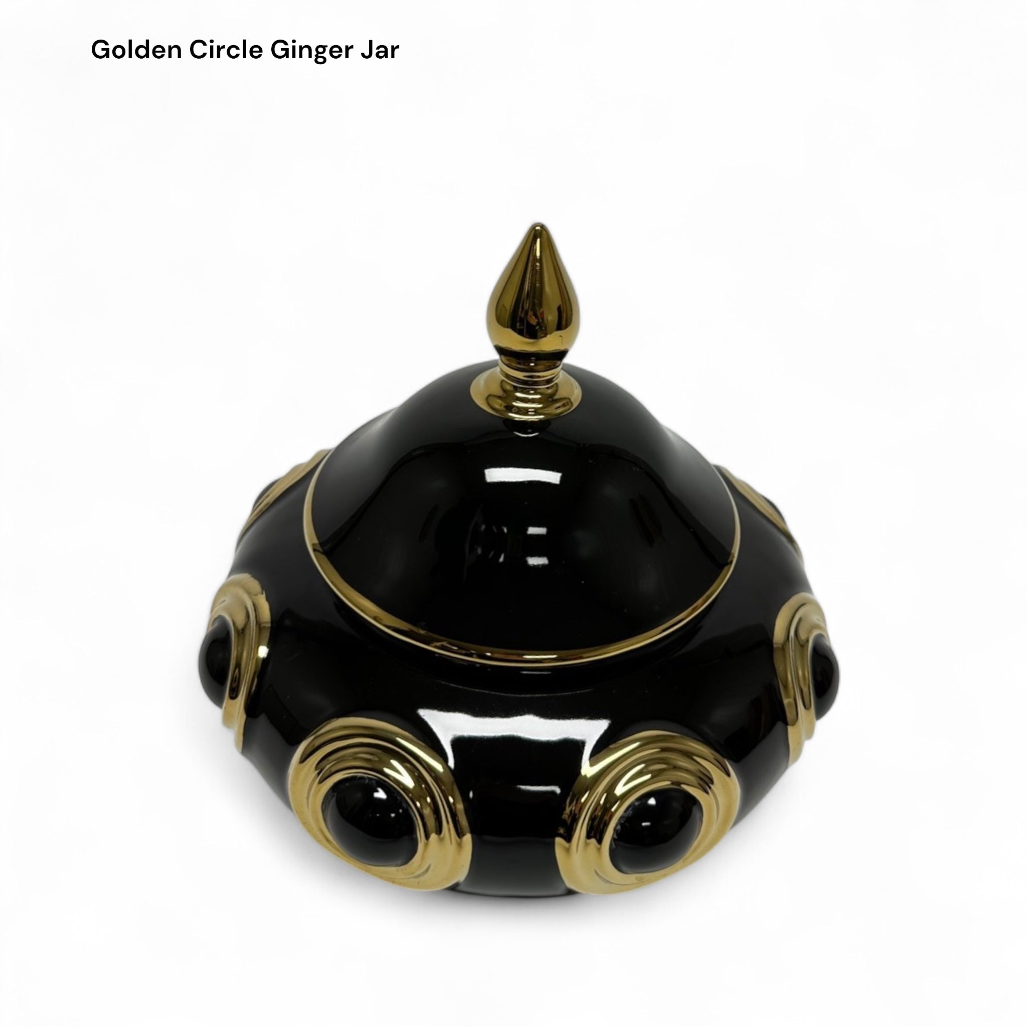 Golden Circle Ginger Jar