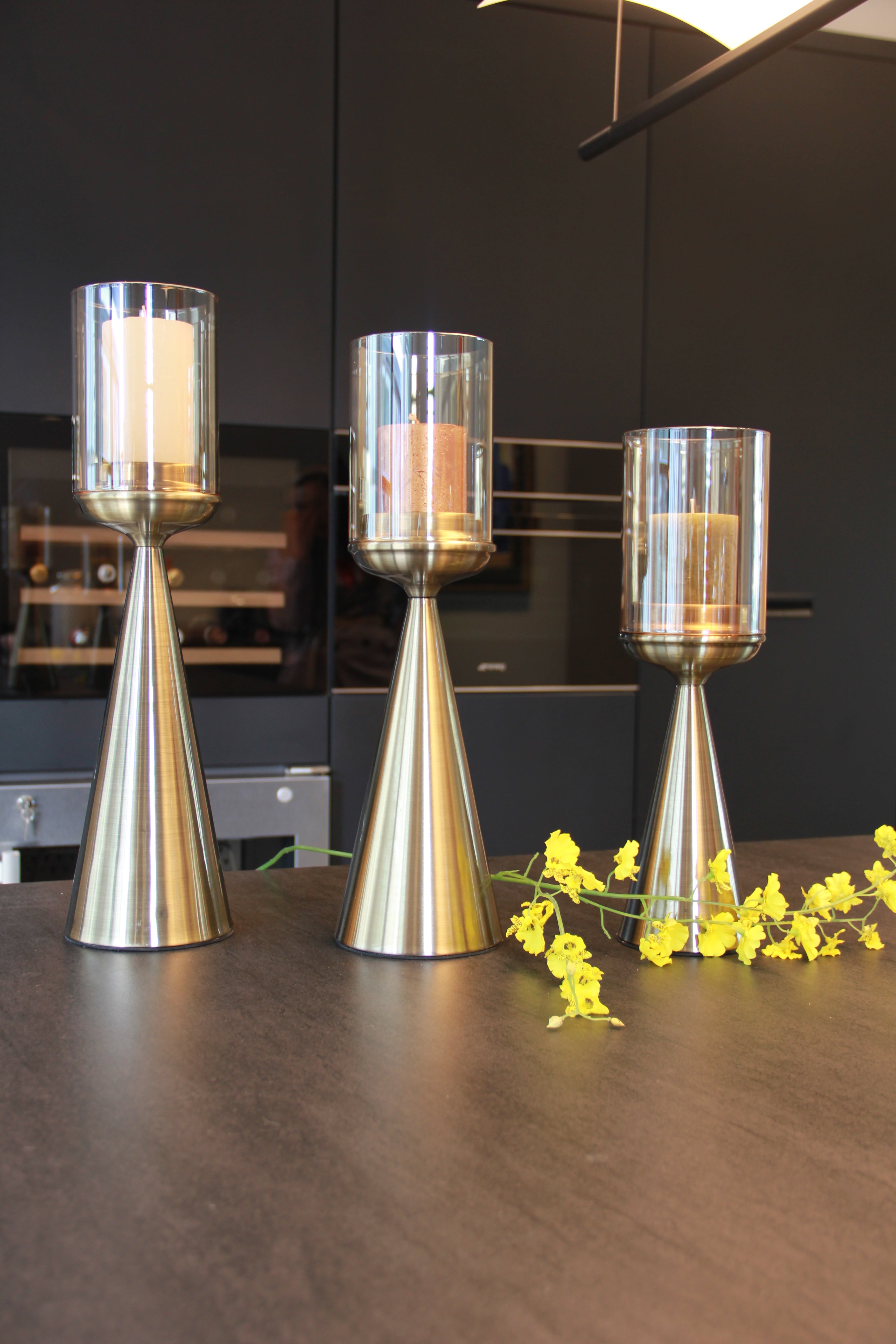 KANDELAAR | GLAS | GOUD 10044 small